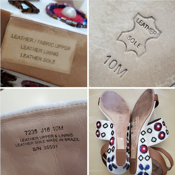 Tory Burch Estella Embellished Sandal Size 10 - Picture 14 of 16